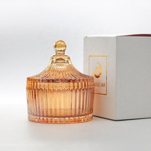 LANGXU Lọ Đựng Kẹo Nhiều Màu Sắc Sang Trọng 7Oz 9Oz Hộp Đựng Nến Hình Bát Có Nắp Tháp Để Đựng Đồ Trong Nhà Kèm Hộp Quà Tặng - Product Image 5