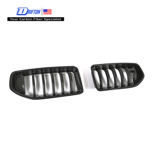 Pour BMW G87 M2 2023-2027 Grille de pare-chocs avant en fibre de carbone sèche style AD - Product Image 1