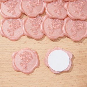 Sello de Cera Autoadhesivo 3D con Forma de Rosa, Listo para Enviar, Barato, Personalizado, para Regalo - Product Image 5