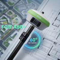 FOIF A80+ Super Station de base pour levés topographiques, 1408 canaux, cartographie par inclinaison IMU, GNSS RTK le moins cher