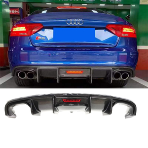 A5 <strong>B8</strong> with LED Light Carbon Fiber Rear <strong>Diffuser</strong> Lip Suitable <strong>for</strong> Audi A5 <strong>B8</strong>.5 S5 2012-2016 Sport - Product Image 1