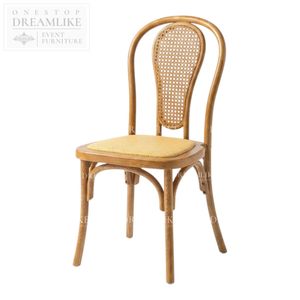 Modern PP Wood Grain <strong>Wishbone</strong> Cane Back Wedding <strong>Chair</strong> Woven Seat for Event Rental Factory Direct Bulk Order Supplier - Product Image 2