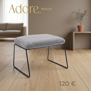 Modern Nail Technician <b>Stool</b> Upholstered Pedicure <b>Ottoman</b> Metal Frame Folding Armrest Living Room Furniture - Product Image 3
