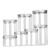 Bouchons à vis en aluminium personnalisables de 56 mm avec ouverture dédiée, couvercles métalliques pour pots de soins corporels (gommage corporel et crème pour les mains)
