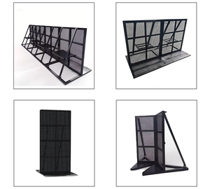 Barrière de contrôle des foules pliante en aluminium <span class=keywords><strong>Barricades</strong></span> de concert portables pour protéger les événements - Product Image 1