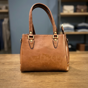 Ready Ship Women's Genuine Leather Clutch Zipper Waterproof Anti-Theft Lightweight Durable Two Straps Cross-Body <b>Large</b> <b>Handbag</b> - Product Image 2