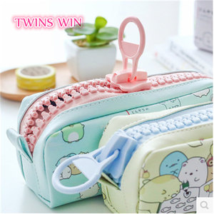 Hộp Bút Lớn Họa Tiết Kawaii, Hộp Đựng Bút Bằng Da PU Cá Tính, Sức Chứa Lớn, Góc Dễ Thương, 1516 - Product Image 3