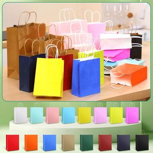 Sacs en papier kraft brun recyclables personnalisés avec poignée pour l'emballage du lait, impression sérigraphique, logo personnalisé - Product Image 5