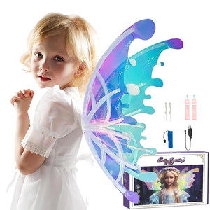 Fille Jouets Électrique Fée Ailes D'ange Sparkling Glowing Butterfly Wings avec Lumières Alas De Mariposa Moving - Product Image 2