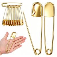Übergroße Goldene Sicherheitsnadeln, Robuste Edelstahl-Sicherheitsnadeln für Mode-Schals und Kleidung
