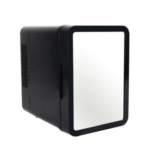 Mini réfrigérateur avec lumière LED à intensité variable et porte miroir, petit réfrigérateur, salle de jeux, refroidisseur/chauffeur thermoélectrique portable - Product Image 2