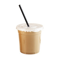 Tapa Desechable Antiderrames con Papel Sellador para Vasos de 98mm, Doble Sellado para Té de Burbujas, Café Helado y Limonada