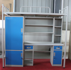 Cama Alta Moderna para Adultos con Escritorio y Armario, Muebles Metálicos para Apartamentos, Dormitorios u Hoteles en Habitaciones Pequeñas - Product Image 2