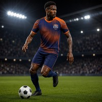 Maillot de football EURO style club à rayures dégradées par sublimation, personnalisable avec nom et numéro, 100 % polyester, faible MOQ, tenue d'équipe