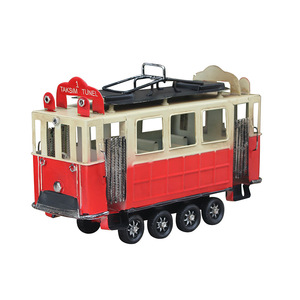 รถบัสสไตล์อังกฤษย้อนยุค โมเดลรถเหล็ก งานฝีมือ ขนาด 1:76 ของตกแต่งโต๊ะทำงาน ของตกแต่งบ้าน ของเล่นสำหรับทุกเพศ - Product Image 4