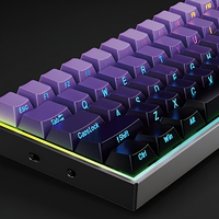 Clavier de jeu mécanique 68 touches, échangeable à chaud, filaire, rétroéclairage RGB, touches PBT pour PC portable