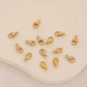 14K gold filled brass Lobster clasp High quality fishtail clasps Will not fade Eagle beak clasps for jewelry making