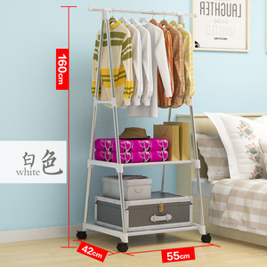Perchero con Estante para Almacenamiento, Ahorra Espacio, Tipo Vertical, Minimalista, Organizador de Armario para Dormitorio, Perchero Doble para Ropa - Product Image 4