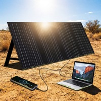 Module solaire monocristallin pliable 60W, étanche IP67, panneau de charge solaire portable pour station d'alimentation extérieure, OEM ODM