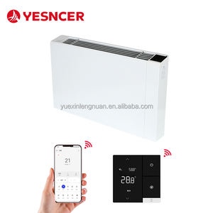 220V idronico sottile ventole refrigerata acqua esposta pavimento verticale Ultra sottile ventilatori per riscaldamento e raffreddamento - Product Image 3