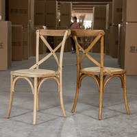Chaises de salle à manger en bois massif de style vintage en gros, adaptées aux restaurants, aux maisons, aux bars, aux appartements, aux mariages et aux chalets
