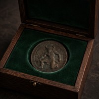 Pièce commémorative personnalisée 3D en relief de Minotaure dans le Labyrinthe, en bronze antique, pièce de défi sur le thème du mythe grec, pour cadeau de luxe