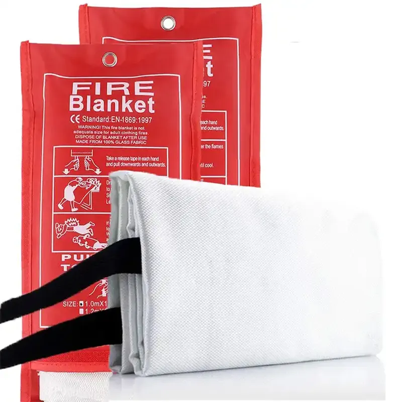 Cobertor anti-fogo de fibra de vidro para soldagem doméstica, cobertor de segurança doméstica de 1m x 1m, preço baixo
