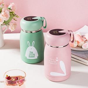 320ml lindo Mini dibujos animados caliente Led botella de agua de acero inoxidable termo taza térmica para niños niño niña - Product Image 2