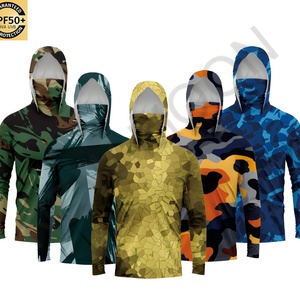 Chemise de pêche pour homme personnalisée par sublimation, protection solaire UPF 50+, respirante, anti-UV, manches longues, séchage rapide, camouflage, combinaison de pêche - Product Image 6