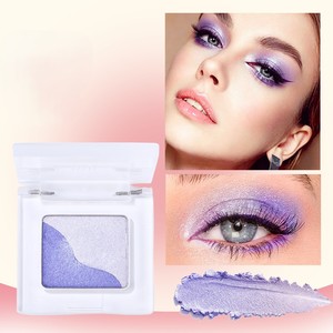 Palette de fards <span class=keywords><strong>à</strong></span> paupières carrée 2 couleurs, fards <span class=keywords><strong>à</strong></span> paupières mats et scintillants, illuminateur multi-usages, contouring, maquillage compact éclaircissant - Product Image 5