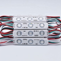 Module LED RGB à injection 5050 de haute qualité, DC 12V, CE RoHS, rétroéclairage, panneau de lettres lumineuses, lentille de pixel WS2811