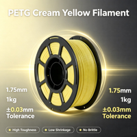 Waterdichte Monochrome MEIJIMEI Extruded PETG 3D-printerfilament Duurzaam printmateriaal 1,75 mm diameter 250°C
