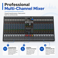 Console de mixage audio professionnelle EX-2400 24 canaux, égaliseur graphique 3 bandes, USB, Bluetooth pour studio, scène et enregistrement en direct