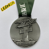 Leon Metal Gift 3D Running Designs Médaille en métal Fabricant de médailles sportives uniques personnalisées Rubans Médaille sportive Marathon Cyclisme