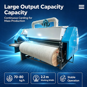 Machine <span class=keywords><strong>à</strong></span> carder et <span class=keywords><strong>à</strong></span> déchiqueter les fibres de coton polyester durable pour ligne de production de finition textile domestique - Product Image 3