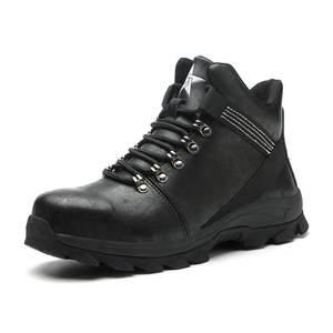 DSF53 Black Suede Hiking Safety <b>Work</b> Boots Anti-Puncture Sole All Seasons Casual Wear <b>Men</b> Boot safe <b>shoes</b> OEM ODM <b>work</b> <b>shoes</b> - Product Image 1