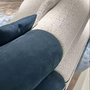 الفاخرة الحديثة عالية الجودة الجلود النسيج الفاخرة كابري بسيطة غرفة المعيشة أريكة فيلا أثاث غرفة المعيشة - Product Image 3