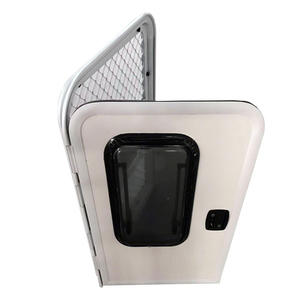 Haute Qualité Meilleur <span class=keywords><strong>Prix</strong></span> Plein Blanc RV Push-out Fenêtre Teardrop Remorque Porte Avec Anti-uv Verre RV Teardrop Door620x950mm - Product Image 2