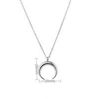 Collier pendentif en acier inoxydable 316L personnalisé pour couple romantique, trois anneaux, amitié, pour femmes et hommes