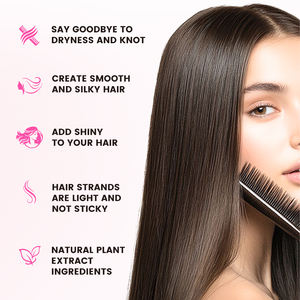 Spray thérapeutique lissant personnalisé pour contrôler les frisottis, après-shampoing en profondeur sans rinçage, spray démêlant pour cheveux secs et humides avec nœuds - Product Image 4