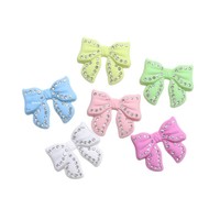 Breloques en résine DIY avec strass pour Crocs, pinces à cheveux, accessoires de coque de téléphone, vente en gros, artisanat 3D à dos plat