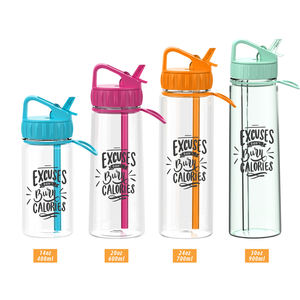 Botellas de Agua Deportivas Ecológicas de Plástico Tritan de Alta Calidad, Libres de BPA, de 400, 600, 700 y 900 ml, Aptas para Hervir, Ideales para Regalos - Product Image 1
