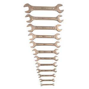 KS เครื่องมือ-ชุดประแจปลายเปิดคู่สีบรอนซ์และสี963.7064 (12ชิ้น) ประแจไม่เกิดประกายไฟประแจและประแจปรับได้ - Product Image 1