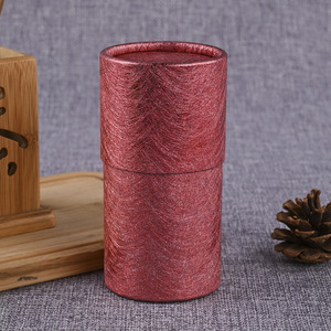 Tube en papier kraft circulaire personnalisable pour thé, boîte en papier pour thé aux fleurs, huile essentielle, emballage cylindrique avec estampage à chaud, poudre de racine de lotus - Product Image 2