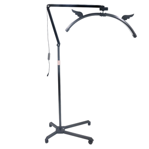 Lampada a Mezzaluna 55W per Extension Ciglia, Rotazione a 360° con Ruote e Supporto Telefono, 3200-6500K, per Saloni di Bellezza e Studi, Ingrosso OEM - Product Image 6