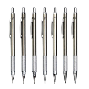 <span class=keywords><strong>Crayon</strong></span> mécanique automatique YOGO, largeur d'écriture 0,3 mm, corps métallique avec impression laminée <span class=keywords><strong>pour</strong></span> dessin technique et artistique - Product Image 1