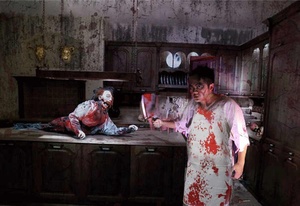 Delantal de Carnicero con Decoración de Sangre para Disfraz de Halloween, Delantal Espacial para Fiesta de Terror, Regalo para Hermano de Cocina - Product Image 2