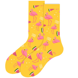 WZ-641 Otoño/Invierno, Nueva Llegada, Calcetines Unisex de Algodón Absorbentes de Sudor, Casuales, con Diseño <span class=keywords><strong>Animal</strong></span>, a Media Pantorrilla, Personalizados y Modernos - Product Image 3