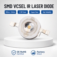 Diode laser infrarouge VCSEL haute puissance 8080 1W 2W 3W 850nm 940nm LED SMD infrarouge avec substrat en cuivre pour caméra de sécurité
