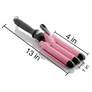 <span class=keywords><strong>Fer</strong></span> à friser en céramique pour cheveux, original, à usage domestique, 3 baril, <span class=keywords><strong>fer</strong></span> à friser ionique, automatique, Lcd - Product Image 2